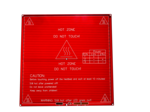 MESA AQUECIDA 3D VERMELHA MK2 image 0